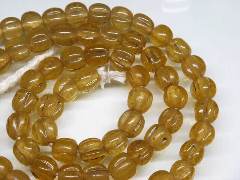 TOKO-BEADS AG026N-03 Glass bead (55pcs/strand) 9~10mm AG026N-03 ナツメ型ビーズ（55個/連） 9~10mm Asian bead & African bead  Handmade,Lampeork,bead,asia,india,ethnic,parts,accessory,beads とんぼ玉,ビーズ,トンボ玉,アジア,インド,エスニック,手作り,パーツ,アクセサリー