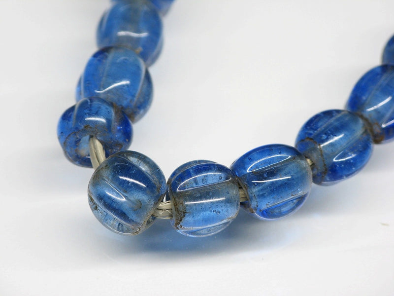 TOKO-BEADS AG026N-16 Glass bead (55pcs/strand) 8mm AG026N-16 ナツメ型ビーズ（55個/連） 8mm Asian bead & African bead  Handmade,Lampeork,bead,asia,india,ethnic,parts,accessory,beads とんぼ玉,ビーズ,トンボ玉,アジア,インド,エスニック,手作り,パーツ,アクセサリー