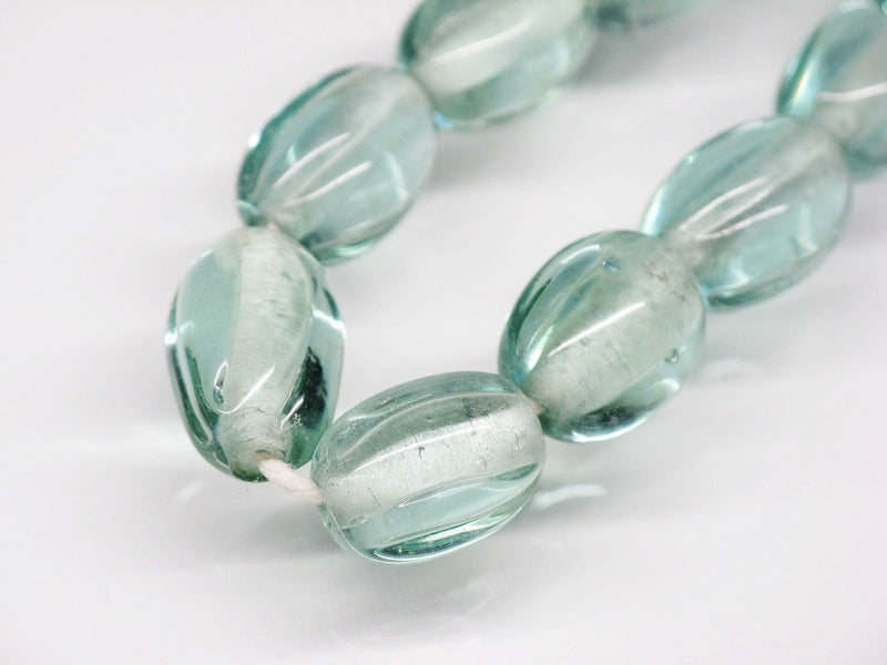 TOKO-BEADS AG026N-26 Glass bead (30pcs/strand) 9mm AG026N-26 ナツメ型ビーズ（30個/連） 9mm Asian bead & African bead  Handmade,Lampeork,bead,asia,india,ethnic,parts,accessory,beads とんぼ玉,ビーズ,トンボ玉,アジア,インド,エスニック,手作り,パーツ,アクセサリー