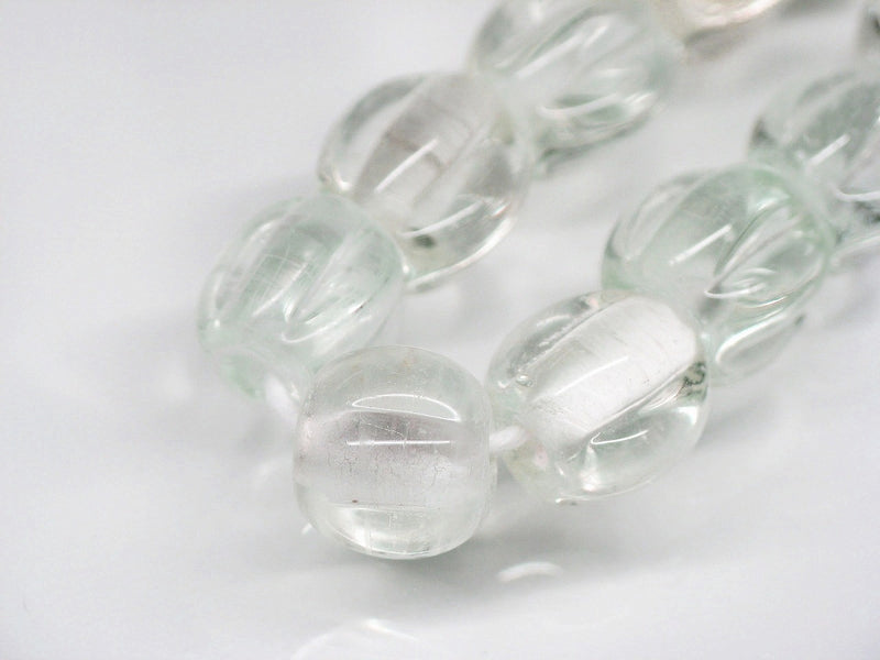 TOKO-BEADS AG026N-34 Glass bead (40pcs/strand) 9~10mm AG026N-34 ナツメ型ビーズ（40個/連） 9~10mm Asian bead & African bead  Handmade,Lampeork,bead,asia,india,ethnic,parts,accessory,beads とんぼ玉,ビーズ,トンボ玉,アジア,インド,エスニック,手作り,パーツ,アクセサリー