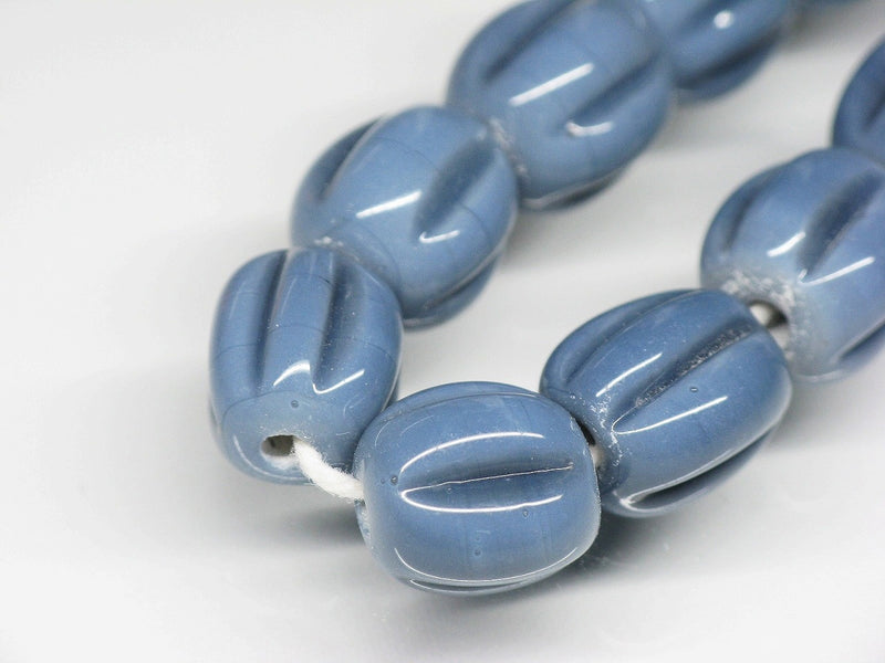 TOKO-BEADS AG026N-36 Glass bead (40pcs/strand) 9~10mm AG026N-36 ナツメ型ビーズ（40個/連） 9~10mm Asian bead & African bead  Handmade,Lampeork,bead,asia,india,ethnic,parts,accessory,beads とんぼ玉,ビーズ,トンボ玉,アジア,インド,エスニック,手作り,パーツ,アクセサリー