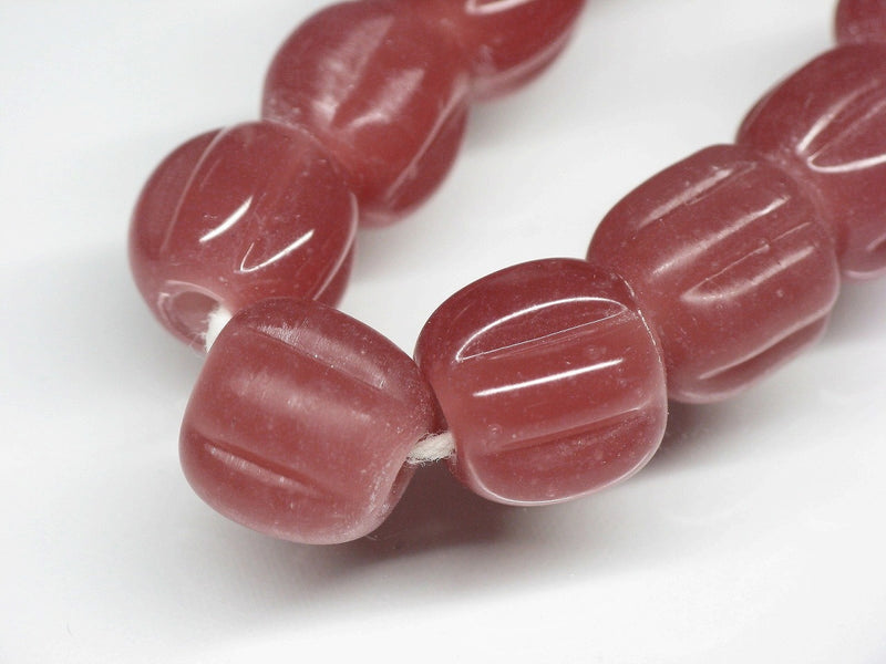 TOKO-BEADS AG026N-45 Glass bead (40pcs/strand) 9~10mm AG026N-45 ナツメ型ビーズ（40個/連） 9~10mm Asian bead & African bead  Handmade,Lampeork,bead,asia,india,ethnic,parts,accessory,beads とんぼ玉,ビーズ,トンボ玉,アジア,インド,エスニック,手作り,パーツ,アクセサリー