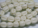 TOKO-BEADS AG026-55N Glass bead (46pcs/strand) 10mm AG026-55N ナツメ型ビーズ（46個/連） 10mm Asian bead & African bead  Handmade,Lampeork,bead,asia,india,ethnic,parts,accessory,beads とんぼ玉,ビーズ,トンボ玉,アジア,インド,エスニック,手作り,パーツ,アクセサリー