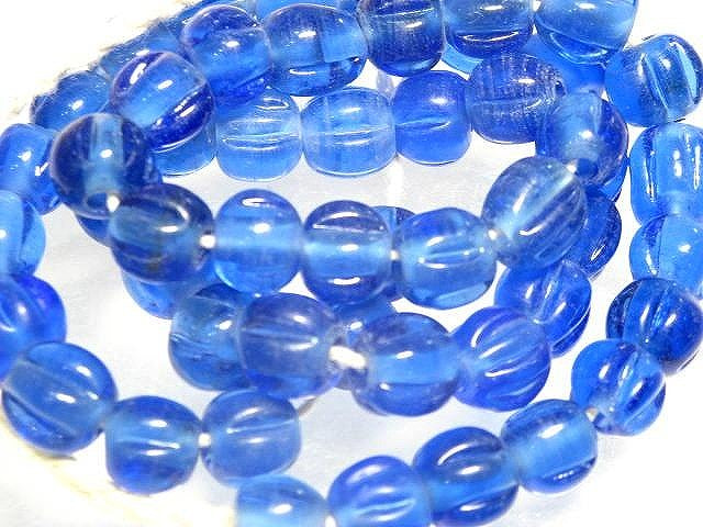 | TOKO-BEADS |AG026N-58 ナツメ型ビーズ（53個/連） 9mmとんぼ玉,ビーズ,トンボ玉,アジア,インド,エスニック,手作り,パーツ,アクセサリー