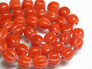 TOKO-BEADS AG026-61N Glass bead (40pcs/strand) 11mm AG026-61N ナツメ型ビーズ（40個/連） 11mm Asian bead & African bead  Handmade,Lampeork,bead,asia,india,ethnic,parts,accessory,beads とんぼ玉,ビーズ,トンボ玉,アジア,インド,エスニック,手作り,パーツ,アクセサリー