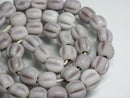 TOKO-BEADS AG026-64N Glass bead (42pcs/strand) 10mm AG026-64N ナツメ型ビーズ（42個/連） 10mm Asian bead & African bead  Handmade,Lampeork,bead,asia,india,ethnic,parts,accessory,beads とんぼ玉,ビーズ,トンボ玉,アジア,インド,エスニック,手作り,パーツ,アクセサリー