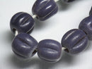 TOKO-BEADS AG026-65N Glass bead (43pcs/strand) 10mm AG026-65N ナツメ型ビーズ（43個/連） 10mm Asian bead & African bead  Handmade,Lampeork,bead,asia,india,ethnic,parts,accessory,beads とんぼ玉,ビーズ,トンボ玉,アジア,インド,エスニック,手作り,パーツ,アクセサリー