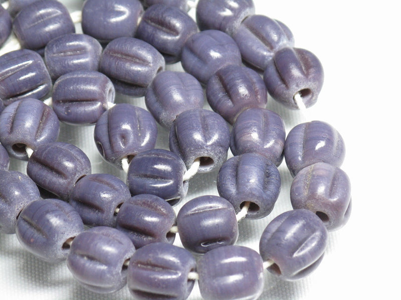 TOKO-BEADS AG026-65N Glass bead (43pcs/strand) 10mm AG026-65N ナツメ型ビーズ（43個/連） 10mm Asian bead & African bead  Handmade,Lampeork,bead,asia,india,ethnic,parts,accessory,beads とんぼ玉,ビーズ,トンボ玉,アジア,インド,エスニック,手作り,パーツ,アクセサリー