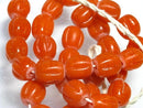 TOKO-BEADS AG026-67N Glass bead (32pcs/strand) 12mm AG026-67N ナツメ型ビーズ（32個/連） 12mm Asian bead & African bead  Handmade,Lampeork,bead,asia,india,ethnic,parts,accessory,beads とんぼ玉,ビーズ,トンボ玉,アジア,インド,エスニック,手作り,パーツ,アクセサリー