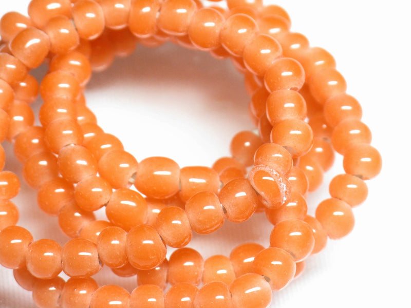 TOKO-BEADS AG027N-24 Glass Seed bead (strand) 5~6mm AG027N-24 シードビーズ（連） 5~6mm Asian bead & African bead  Handmade,Lampeork,bead,asia,india,ethnic,parts,accessory,beads とんぼ玉,ビーズ,トンボ玉,アジア,インド,エスニック,手作り,パーツ,アクセサリー