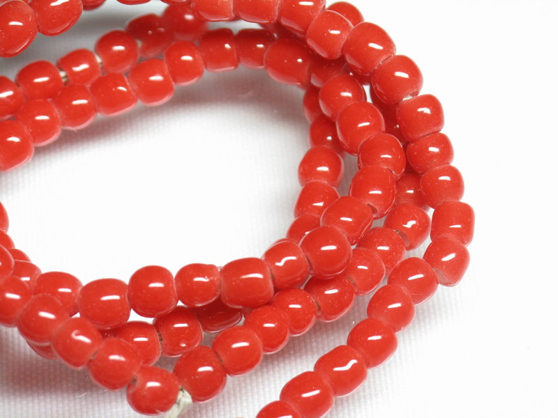 | TOKO-BEADS |AG027N-26 シードビーズ（連） 5~6mmとんぼ玉,ビーズ,トンボ玉,アジア,インド,エスニック,手作り,パーツ,アクセサリー