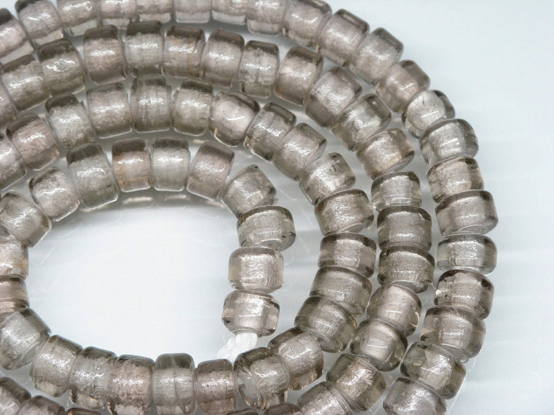 | TOKO-BEADS |AG029N-08 チューブ型シードビーズ（連） 7~7.5mmとんぼ玉,ビーズ,トンボ玉,アジア,インド,エスニック,手作り,パーツ,アクセサリー