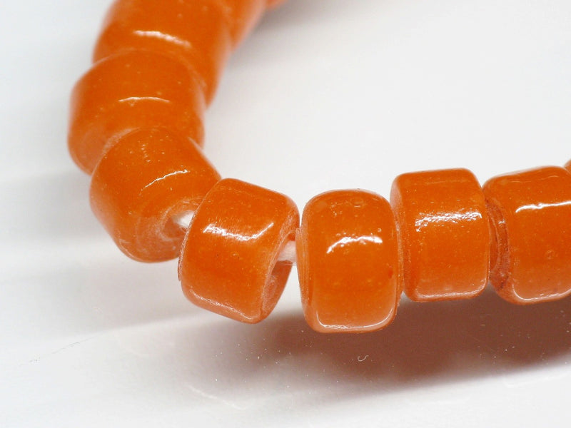 TOKO-BEADS AG029N-17 Glass Seed bead (strand) 7~7.5mm AG029N-17 チューブ型シードビーズ（連） 7~7.5mm Asian bead & African bead  Handmade,Lampeork,bead,asia,india,ethnic,parts,accessory,beads とんぼ玉,ビーズ,トンボ玉,アジア,インド,エスニック,手作り,パーツ,アクセサリー