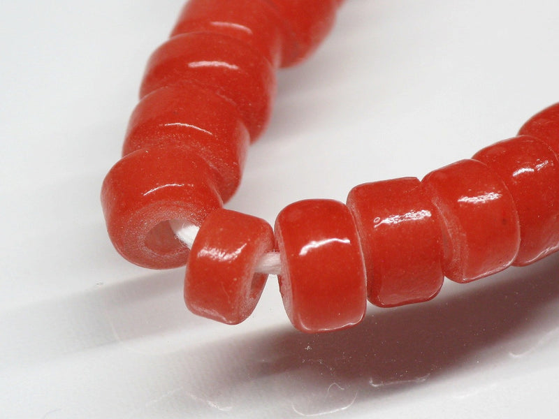 TOKO-BEADS AG029N-18 Glass Seed bead (strand) 7~7.5mm AG029N-18 チューブ型シードビーズ（連） 7~7.5mm Asian bead & African bead  Handmade,Lampeork,bead,asia,india,ethnic,parts,accessory,beads とんぼ玉,ビーズ,トンボ玉,アジア,インド,エスニック,手作り,パーツ,アクセサリー
