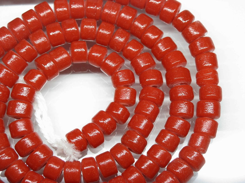 TOKO-BEADS AG029N-19 Glass Seed bead (strand) 7~7.5mm AG029N-19 チューブ型シードビーズ（連） 7~7.5mm Asian bead & African bead  Handmade,Lampeork,bead,asia,india,ethnic,parts,accessory,beads とんぼ玉,ビーズ,トンボ玉,アジア,インド,エスニック,手作り,パーツ,アクセサリー