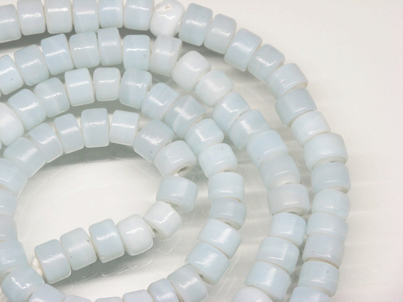TOKO-BEADS AG029N-21 Glass Seed bead (strand) 7~7.5mm AG029N-21 チューブ型シードビーズ（連） 7~7.5mm Asian bead & African bead  Handmade,Lampeork,bead,asia,india,ethnic,parts,accessory,beads とんぼ玉,ビーズ,トンボ玉,アジア,インド,エスニック,手作り,パーツ,アクセサリー
