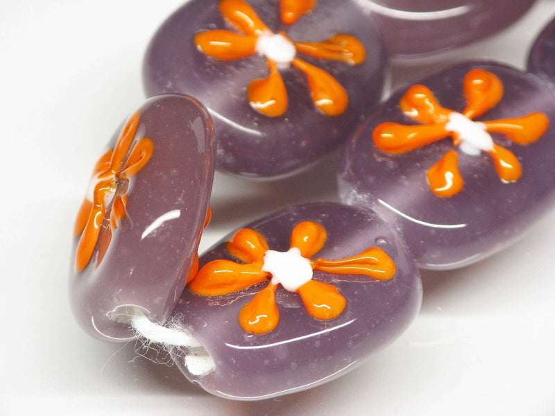 TOKO-BEADS AG033-47N Glass bead (strand) 16~18mm AG033-47N フラワービーズ（連） 16~18mm Asian bead & African bead  Handmade,Lampeork,bead,asia,india,ethnic,parts,accessory,beads とんぼ玉,ビーズ,トンボ玉,アジア,インド,エスニック,手作り,パーツ,アクセサリー