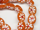 TOKO-BEADS AG033-48N Glass bead (strand) 16~18mm AG033-48N フラワービーズ（連） 16~18mm Asian bead & African bead  Handmade,Lampeork,bead,asia,india,ethnic,parts,accessory,beads とんぼ玉,ビーズ,トンボ玉,アジア,インド,エスニック,手作り,パーツ,アクセサリー