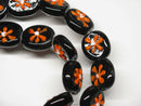TOKO-BEADS AG033-51N Glass bead (strand) 16~18mm AG033-51N フラワービーズ（連） 16~18mm Asian bead & African bead  Handmade,Lampeork,bead,asia,india,ethnic,parts,accessory,beads とんぼ玉,ビーズ,トンボ玉,アジア,インド,エスニック,手作り,パーツ,アクセサリー