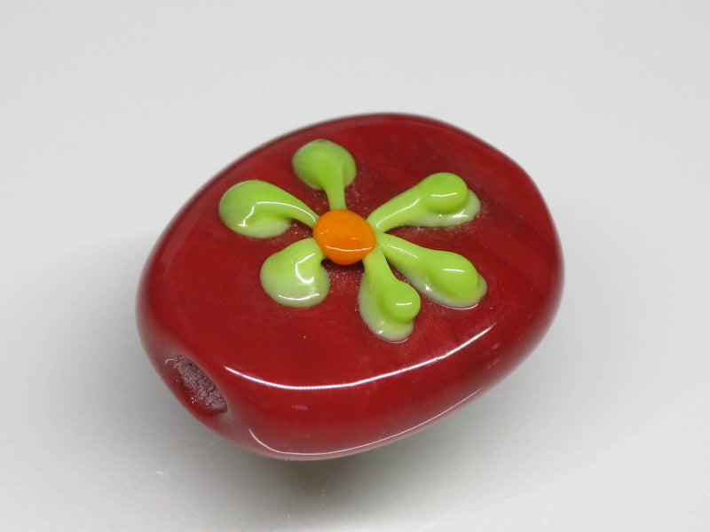 TOKO-BEADS AG033-29S Glass bead 16~18mm AG033-29S フラワービーズ 16~18mm Asian bead & African bead  Handmade,Lampeork,bead,asia,india,ethnic,parts,accessory,beads とんぼ玉,ビーズ,トンボ玉,アジア,インド,エスニック,手作り,パーツ,アクセサリー