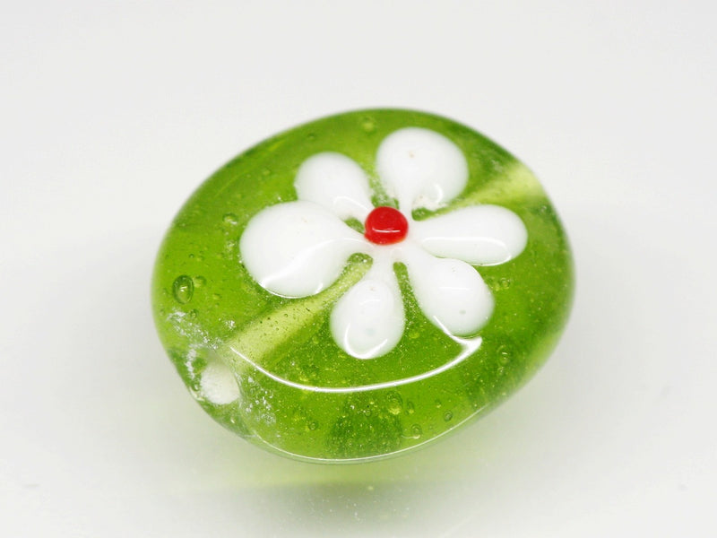 TOKO-BEADS AG033-40S Glass bead 16~18mm AG033-40S フラワービーズ 16~18mm Asian bead & African bead  Handmade,Lampeork,bead,asia,india,ethnic,parts,accessory,beads とんぼ玉,ビーズ,トンボ玉,アジア,インド,エスニック,手作り,パーツ,アクセサリー