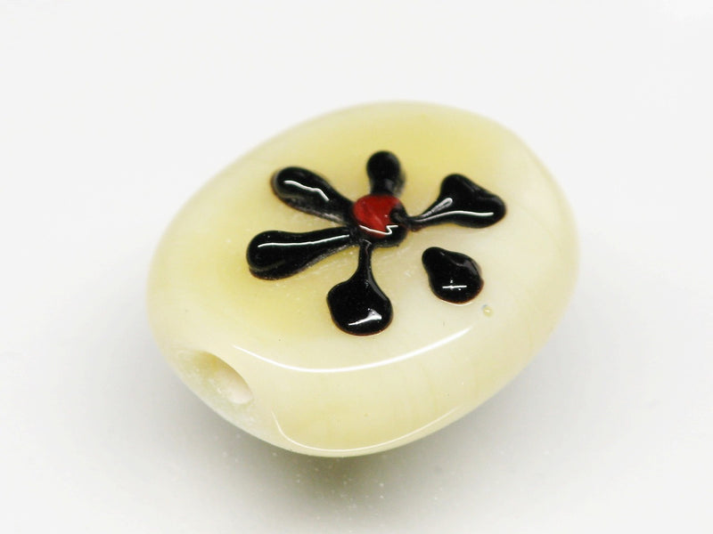 TOKO-BEADS AG033-44S Glass bead 16~18mm AG033-44S フラワービーズ 16~18mm Asian bead & African bead  Handmade,Lampeork,bead,asia,india,ethnic,parts,accessory,beads とんぼ玉,ビーズ,トンボ玉,アジア,インド,エスニック,手作り,パーツ,アクセサリー