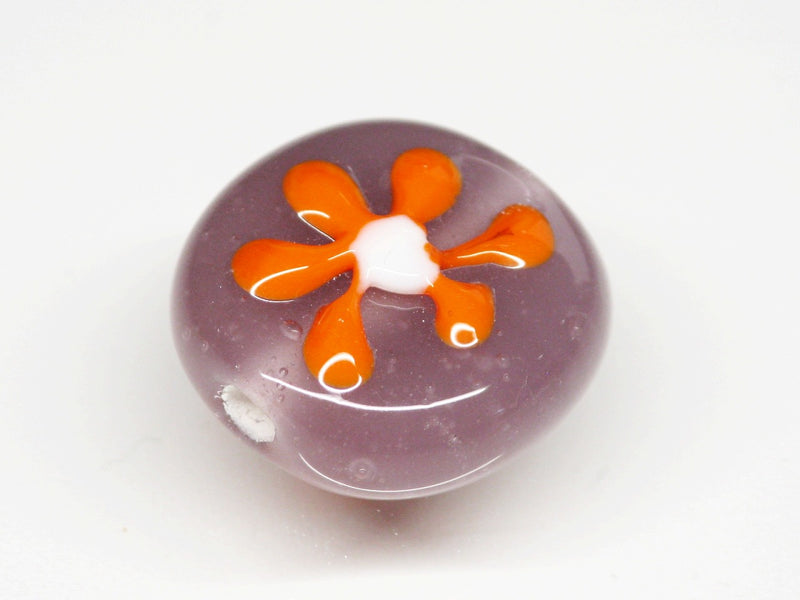 TOKO-BEADS AG033-47S Glass bead 16~18mm AG033-47S フラワービーズ 16~18mm Asian bead & African bead  Handmade,Lampeork,bead,asia,india,ethnic,parts,accessory,beads とんぼ玉,ビーズ,トンボ玉,アジア,インド,エスニック,手作り,パーツ,アクセサリー