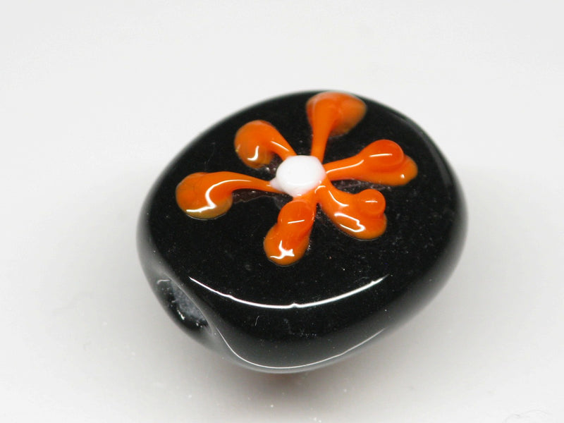 TOKO-BEADS AG033-51S Glass bead 16~18mm AG033-51S フラワービーズ 16~18mm Asian bead & African bead  Handmade,Lampeork,bead,asia,india,ethnic,parts,accessory,beads とんぼ玉,ビーズ,トンボ玉,アジア,インド,エスニック,手作り,パーツ,アクセサリー