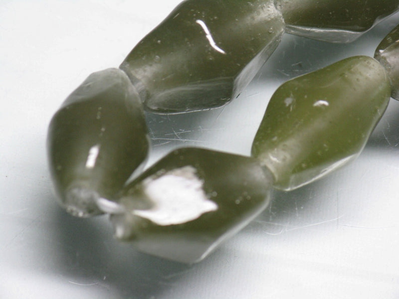 TOKO-BEADS AG038-39N Glass bead (strand) 10~11mm AG038-39N ひし形とんぼ玉（連） 10~11mm Asian bead & African bead  Handmade,Lampeork,bead,asia,india,ethnic,parts,accessory,beads とんぼ玉,ビーズ,トンボ玉,アジア,インド,エスニック,手作り,パーツ,アクセサリー