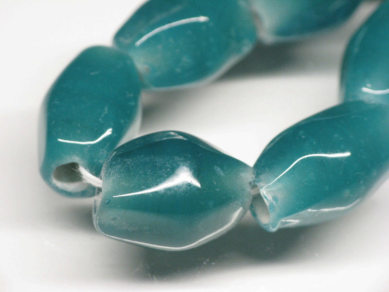 TOKO-BEADS AG038-42N Glass bead (strand) 10~11mm AG038-42N ひし形とんぼ玉（連） 10~11mm Asian bead & African bead  Handmade,Lampeork,bead,asia,india,ethnic,parts,accessory,beads とんぼ玉,ビーズ,トンボ玉,アジア,インド,エスニック,手作り,パーツ,アクセサリー