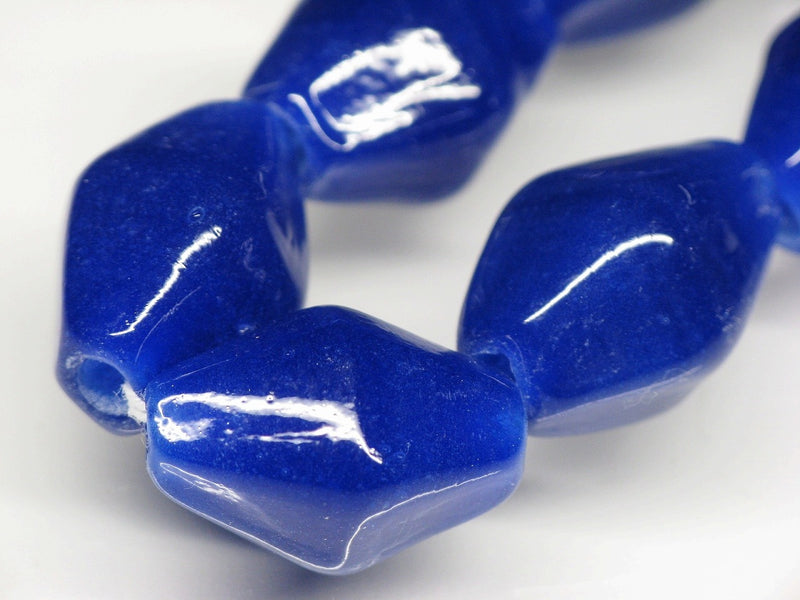 TOKO-BEADS AG038-44N Glass bead (strand) 12mm AG038-44N ひし形とんぼ玉（連） 12mm Asian bead & African bead  Handmade,Lampeork,bead,asia,india,ethnic,parts,accessory,beads とんぼ玉,ビーズ,トンボ玉,アジア,インド,エスニック,手作り,パーツ,アクセサリー