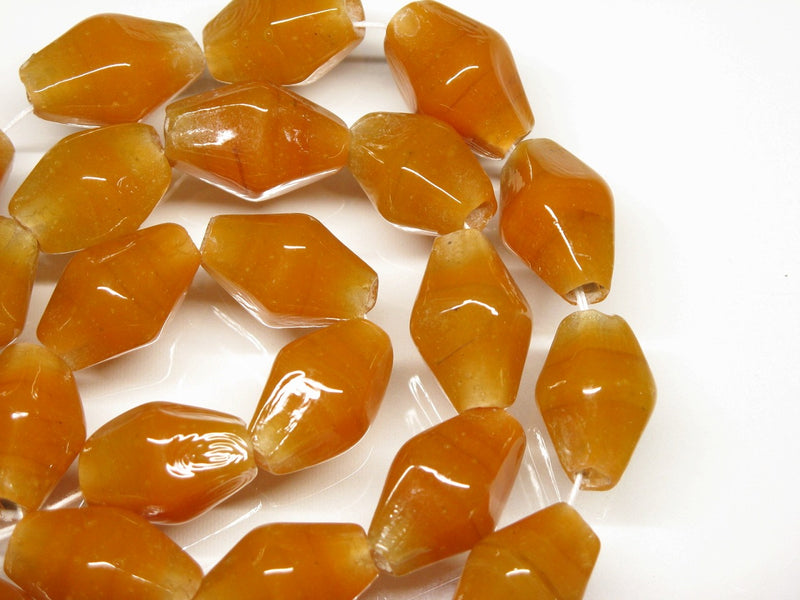 TOKO-BEADS AG038-48N Glass bead (strand) 11~12mm AG038-48N ひし形とんぼ玉（連） 11~12mm Asian bead & African bead  Handmade,Lampeork,bead,asia,india,ethnic,parts,accessory,beads とんぼ玉,ビーズ,トンボ玉,アジア,インド,エスニック,手作り,パーツ,アクセサリー