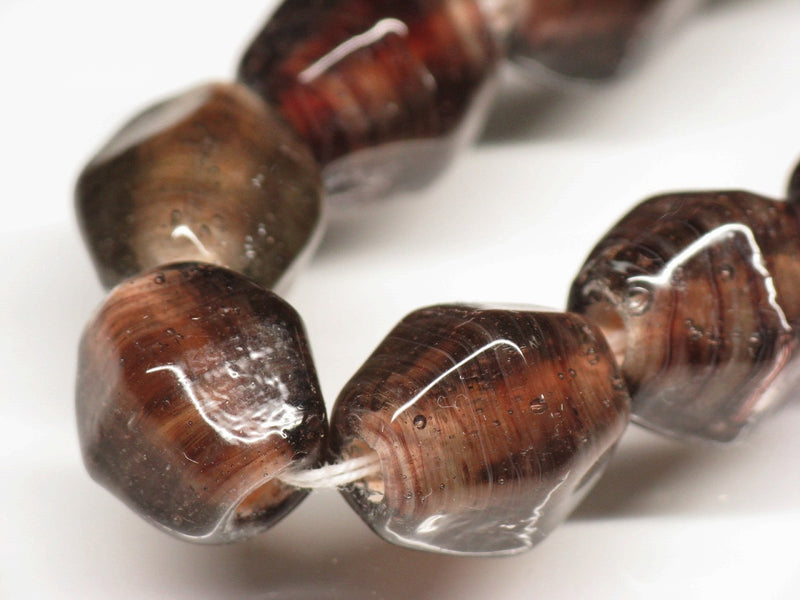 TOKO-BEADS AG038-51N Glass bead (strand) 11~12mm AG038-51N ひし形とんぼ玉（連） 11~12mm Asian bead & African bead  Handmade,Lampeork,bead,asia,india,ethnic,parts,accessory,beads とんぼ玉,ビーズ,トンボ玉,アジア,インド,エスニック,手作り,パーツ,アクセサリー
