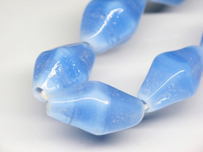TOKO-BEADS AG038-66N Glass bead (strand) 10~11mm AG038-66N ひし形とんぼ玉（連） 10~11mm Asian bead & African bead  Handmade,Lampeork,bead,asia,india,ethnic,parts,accessory,beads とんぼ玉,ビーズ,トンボ玉,アジア,インド,エスニック,手作り,パーツ,アクセサリー