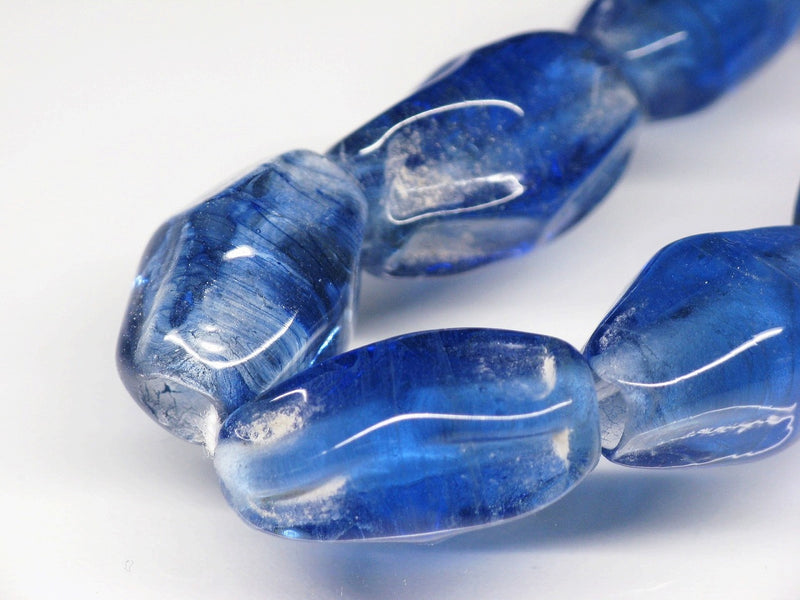 TOKO-BEADS AG038-71N Glass bead (strand) 10~12mm AG038-71N ひし形とんぼ玉（連） 10~12mm Asian bead & African bead  Handmade,Lampeork,bead,asia,india,ethnic,parts,accessory,beads とんぼ玉,ビーズ,トンボ玉,アジア,インド,エスニック,手作り,パーツ,アクセサリー