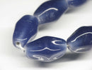 TOKO-BEADS AG038-73N Glass bead (strand) 9~10mm AG038-73N ひし形とんぼ玉（連） 9~10mm Asian bead & African bead  Handmade,Lampeork,bead,asia,india,ethnic,parts,accessory,beads とんぼ玉,ビーズ,トンボ玉,アジア,インド,エスニック,手作り,パーツ,アクセサリー
