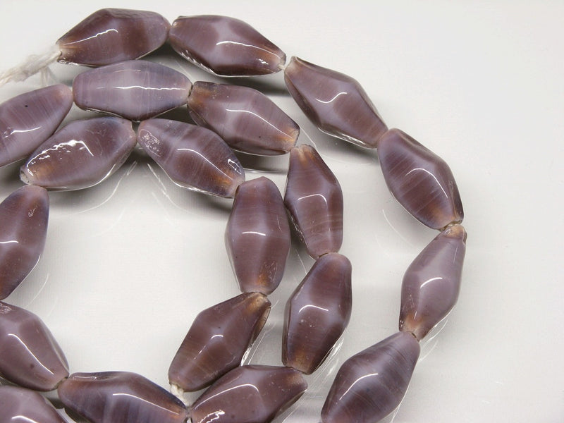 TOKO-BEADS AG038-76N Glass bead (strand) 9~10mm AG038-76N ひし形とんぼ玉（連） 9~10mm Asian bead & African bead  Handmade,Lampeork,bead,asia,india,ethnic,parts,accessory,beads とんぼ玉,ビーズ,トンボ玉,アジア,インド,エスニック,手作り,パーツ,アクセサリー
