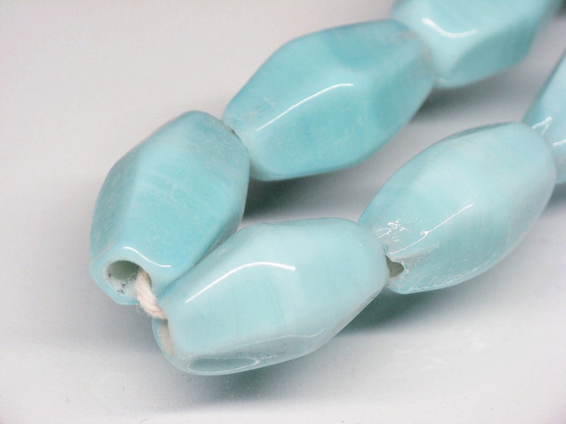 TOKO-BEADS AG038-85N Glass bead (strand) 10mm AG038-85N ひし形とんぼ玉（連） 10mm Asian bead & African bead  Handmade,Lampeork,bead,asia,india,ethnic,parts,accessory,beads とんぼ玉,ビーズ,トンボ玉,アジア,インド,エスニック,手作り,パーツ,アクセサリー