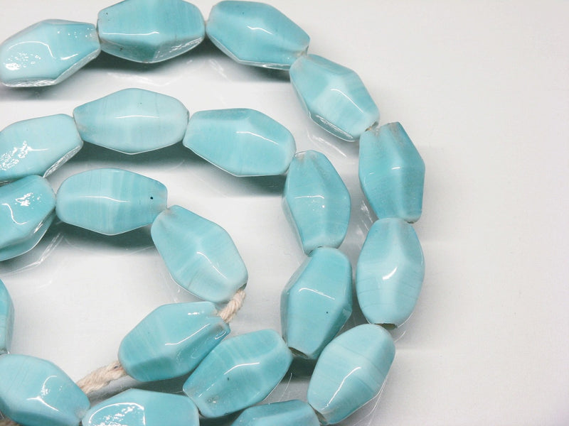 TOKO-BEADS AG038-85N Glass bead (strand) 10mm AG038-85N ひし形とんぼ玉（連） 10mm Asian bead & African bead  Handmade,Lampeork,bead,asia,india,ethnic,parts,accessory,beads とんぼ玉,ビーズ,トンボ玉,アジア,インド,エスニック,手作り,パーツ,アクセサリー
