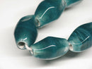 TOKO-BEADS AG038-86N Glass bead (strand) 11mm AG038-86N ひし形とんぼ玉（連） 11mm Asian bead & African bead  Handmade,Lampeork,bead,asia,india,ethnic,parts,accessory,beads とんぼ玉,ビーズ,トンボ玉,アジア,インド,エスニック,手作り,パーツ,アクセサリー