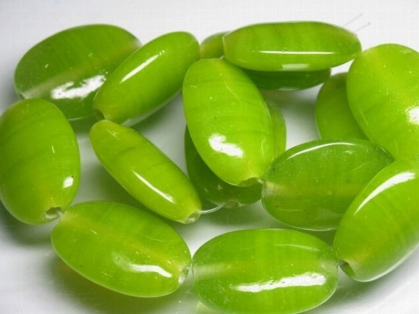 TOKO-BEADS AG040-16N Glass bead (strand) 21~22mm AG040-16N オーバルビーズ（連） 21~22mm Asian bead & African bead  Handmade,Lampeork,bead,asia,india,ethnic,parts,accessory,beads とんぼ玉,ビーズ,トンボ玉,アジア,インド,エスニック,手作り,パーツ,アクセサリー