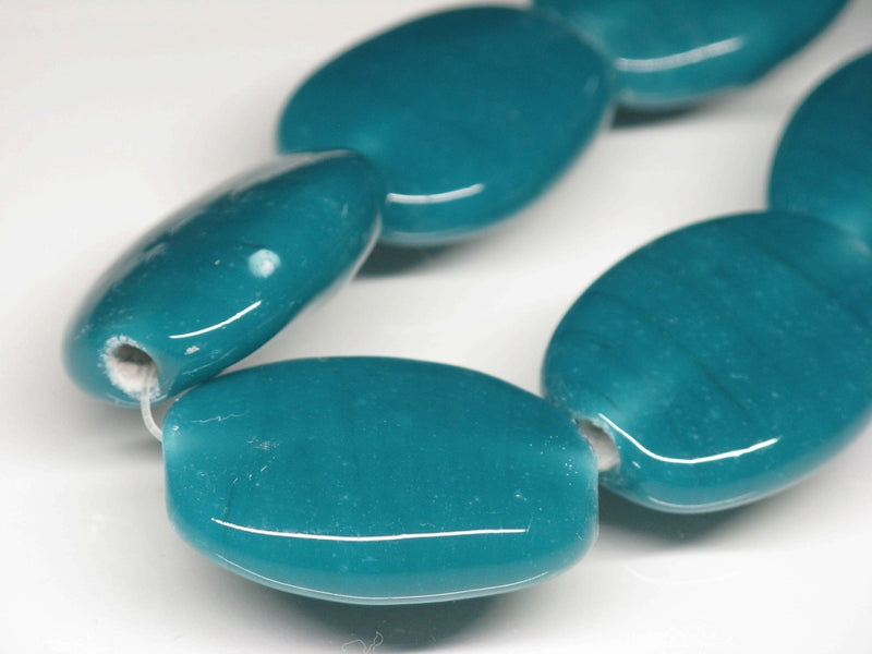 TOKO-BEADS AG040-19N Glass bead (strand) 21~24mm AG040-19N オーバルビーズ（連） 21~24mm Asian bead & African bead  Handmade,Lampeork,bead,asia,india,ethnic,parts,accessory,beads とんぼ玉,ビーズ,トンボ玉,アジア,インド,エスニック,手作り,パーツ,アクセサリー