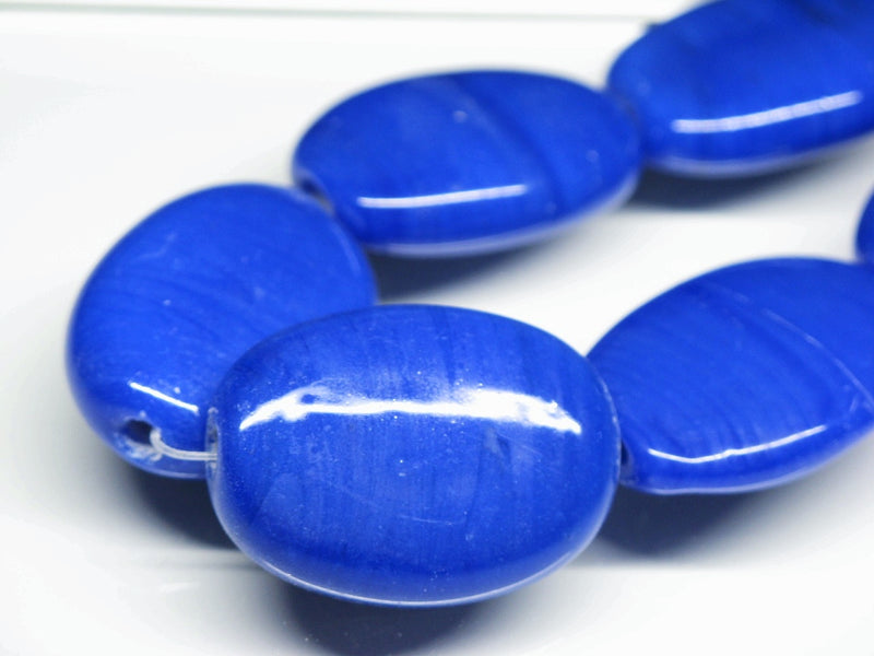 TOKO-BEADS AG040-24N Glass bead (strand) 22~23mm AG040-24N オーバルビーズ（連） 22~23mm Asian bead & African bead  Handmade,Lampeork,bead,asia,india,ethnic,parts,accessory,beads とんぼ玉,ビーズ,トンボ玉,アジア,インド,エスニック,手作り,パーツ,アクセサリー