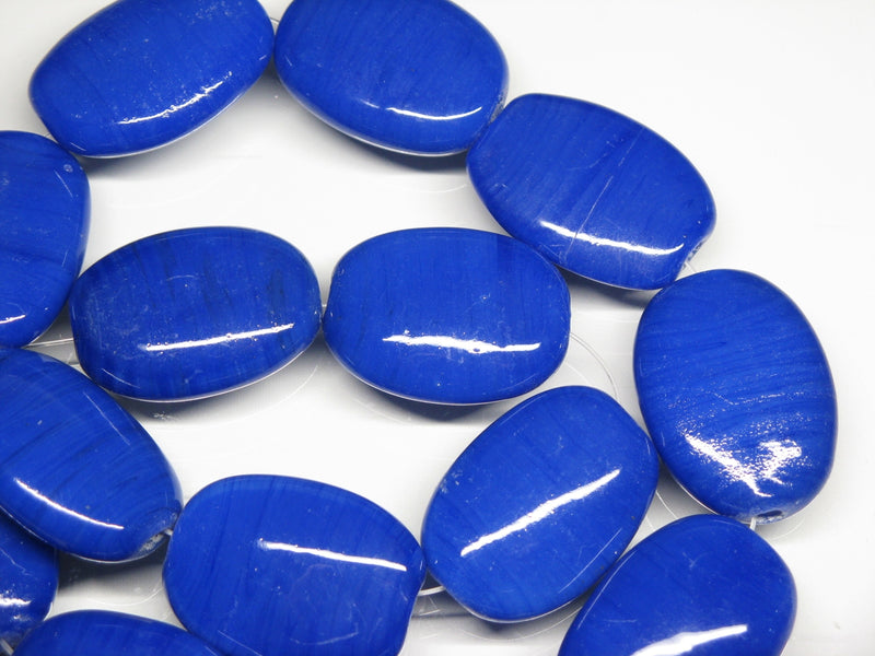 TOKO-BEADS AG040-24N Glass bead (strand) 22~23mm AG040-24N オーバルビーズ（連） 22~23mm Asian bead & African bead  Handmade,Lampeork,bead,asia,india,ethnic,parts,accessory,beads とんぼ玉,ビーズ,トンボ玉,アジア,インド,エスニック,手作り,パーツ,アクセサリー