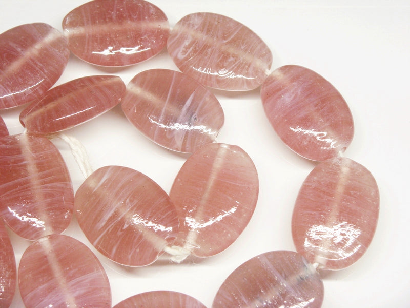TOKO-BEADS AG040-27N Glass bead (strand) 22~23mm AG040-27N オーバルビーズ（連） 22~23mm Asian bead & African bead  Handmade,Lampeork,bead,asia,india,ethnic,parts,accessory,beads とんぼ玉,ビーズ,トンボ玉,アジア,インド,エスニック,手作り,パーツ,アクセサリー