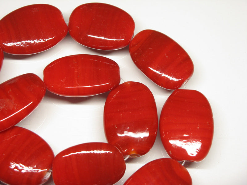 TOKO-BEADS AG040-33N Glass bead (strand) 22~23mm AG040-33N オーバルビーズ（連） 22~23mm Asian bead & African bead  Handmade,Lampeork,bead,asia,india,ethnic,parts,accessory,beads とんぼ玉,ビーズ,トンボ玉,アジア,インド,エスニック,手作り,パーツ,アクセサリー