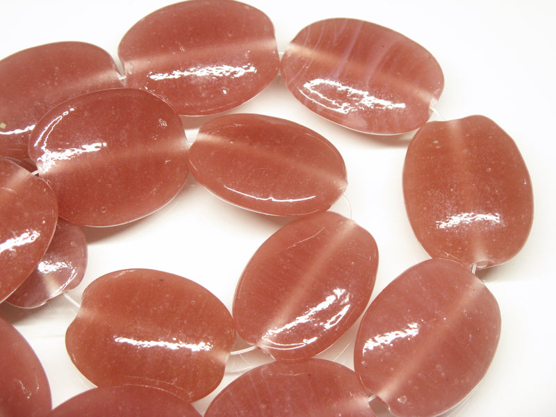 TOKO-BEADS AG040-35N Glass bead (strand) 21~25mm AG040-35N オーバルビーズ（連） 21~25mm Asian bead & African bead  Handmade,Lampeork,bead,asia,india,ethnic,parts,accessory,beads とんぼ玉,ビーズ,トンボ玉,アジア,インド,エスニック,手作り,パーツ,アクセサリー