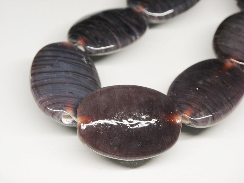TOKO-BEADS AG040-39N Glass bead (strand) 21~23mm AG040-39N オーバルビーズ（連） 21~23mm Asian bead & African bead  Handmade,Lampeork,bead,asia,india,ethnic,parts,accessory,beads とんぼ玉,ビーズ,トンボ玉,アジア,インド,エスニック,手作り,パーツ,アクセサリー