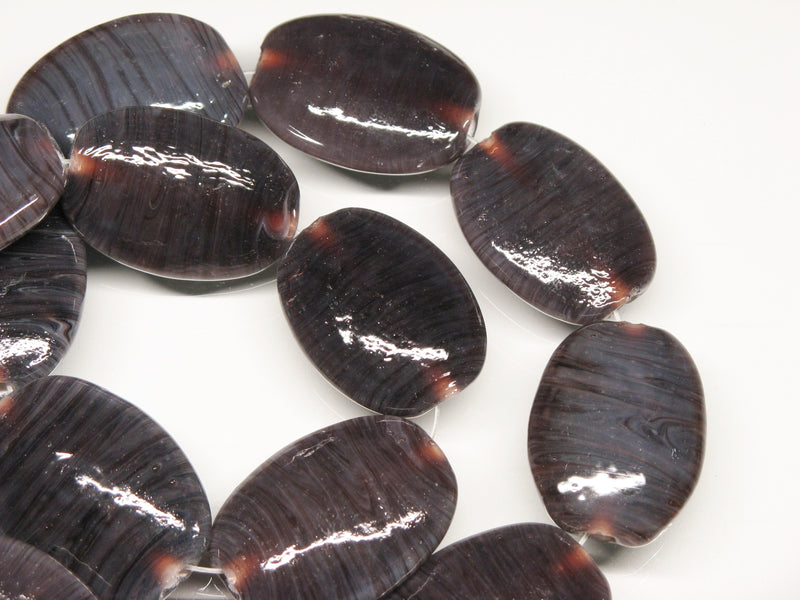TOKO-BEADS AG040-39N Glass bead (strand) 21~23mm AG040-39N オーバルビーズ（連） 21~23mm Asian bead & African bead  Handmade,Lampeork,bead,asia,india,ethnic,parts,accessory,beads とんぼ玉,ビーズ,トンボ玉,アジア,インド,エスニック,手作り,パーツ,アクセサリー