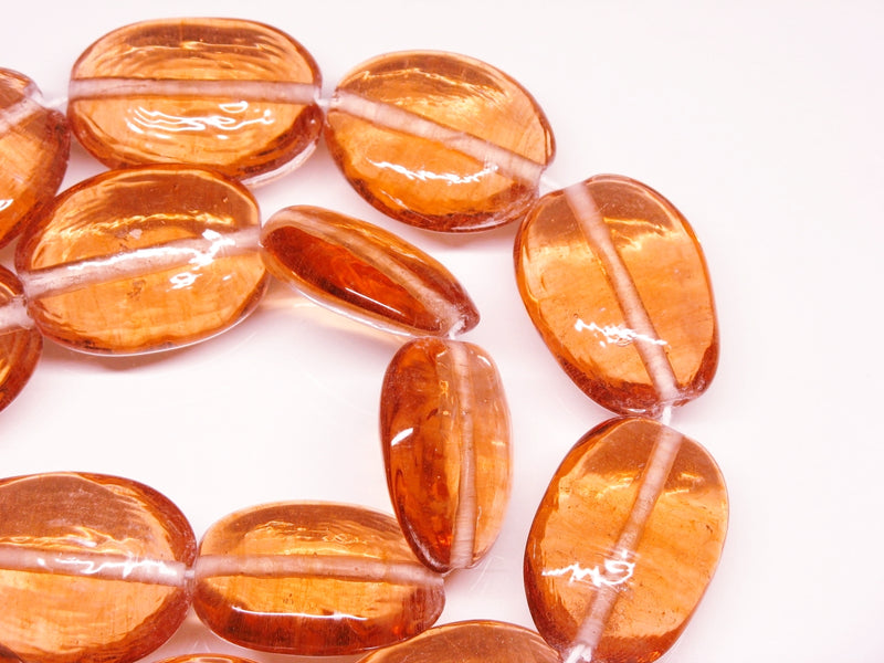 TOKO-BEADS AG040-42N Glass bead (strand) 19~26mm AG040-42N オーバルビーズ（連） 19~26mm Asian bead & African bead  Handmade,Lampeork,bead,asia,india,ethnic,parts,accessory,beads とんぼ玉,ビーズ,トンボ玉,アジア,インド,エスニック,手作り,パーツ,アクセサリー